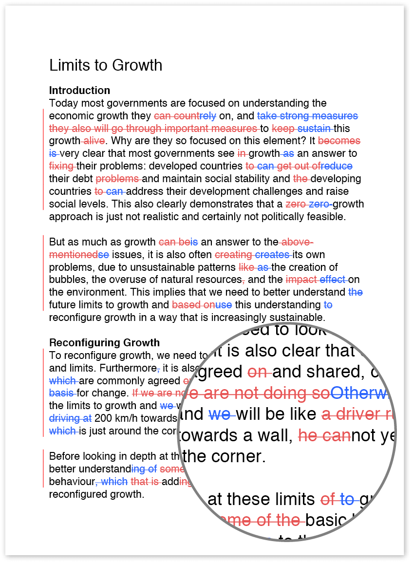 Copy Editing Marks Chart